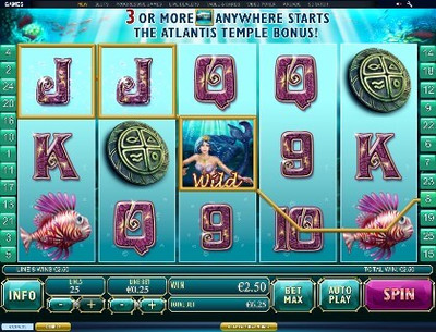 Описание игрового автомата Atlantis Queen