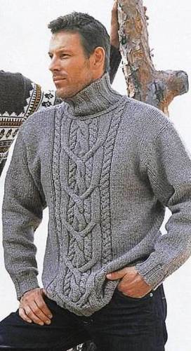 Вязанный свитер для вашего мужчины