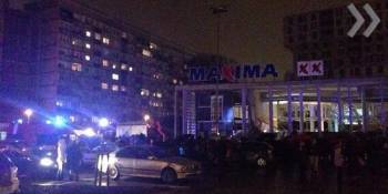 В торговом центре Maxima обрушение крыши
