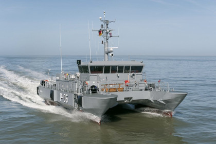 ВМС Латвии получил атрульный корабль типа «Скрунда» - фотография