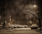 Снежная ночь в пурвциемсе