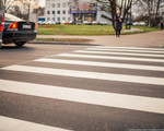 Покраска пешеходных переходов в Пурвциемс