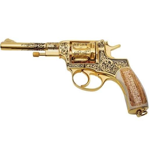Золотой пистолет в подарок - фотография