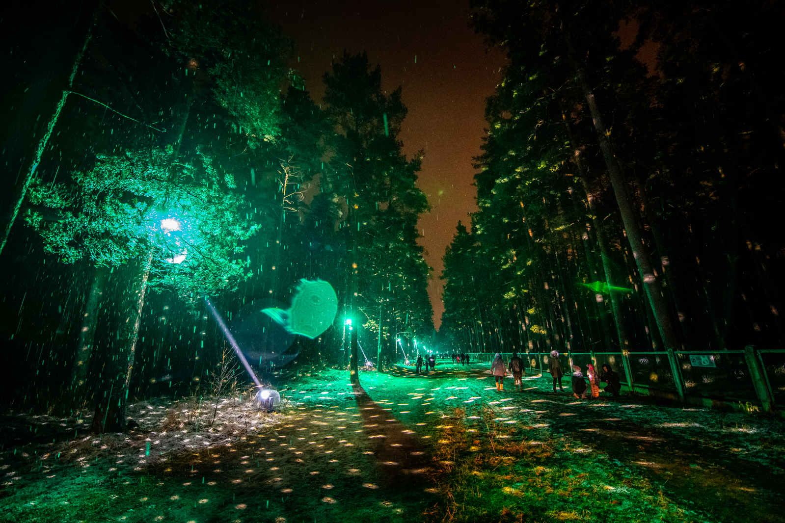 Бикерниеки - световые инсталляции (Фото)