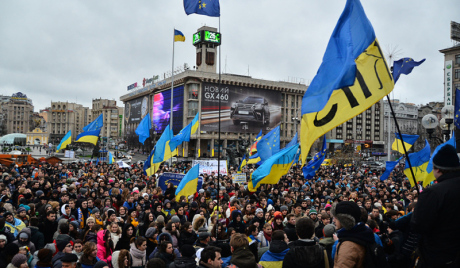 События в Киеве на Украине в начале 2014 года - фотография